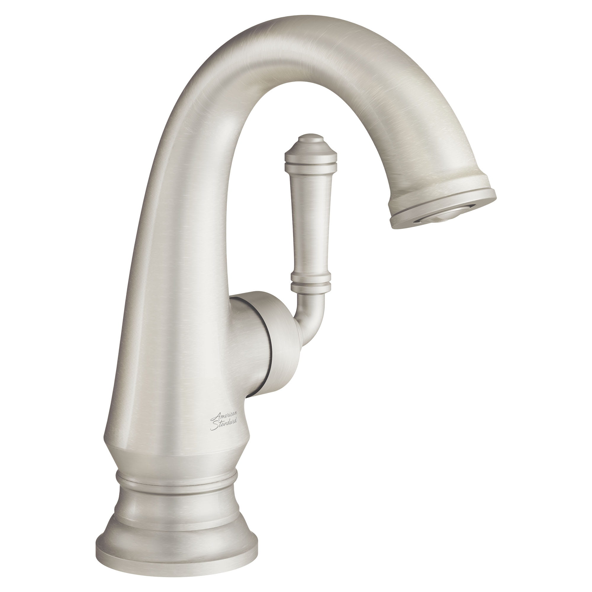 Delancey Single Hole Single Handle Bathroom Faucet 12 gpm 45 L min With Lever Handle BRUSHED NICKEL